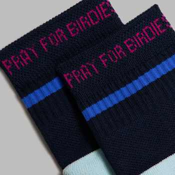 MEN'S PRAY FOR BIRDIES 1/4 SOCK