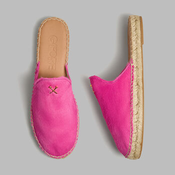 WOMEN'S METAL TEES PONY HAIR ESPADRILLE - Alternate Image 1