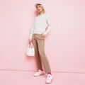 STRETCH TECH TWILL MID RISE STRAIGHT LEG TROUSER image number 2