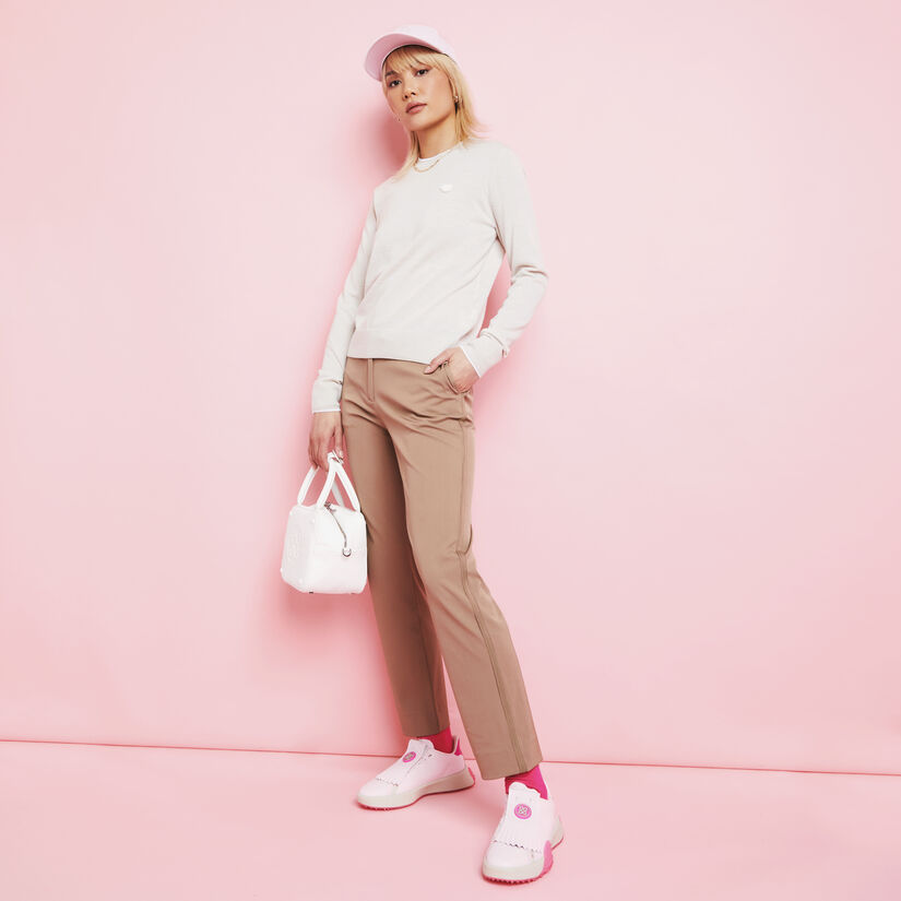 STRETCH TECH TWILL MID RISE STRAIGHT LEG TROUSER image number 2