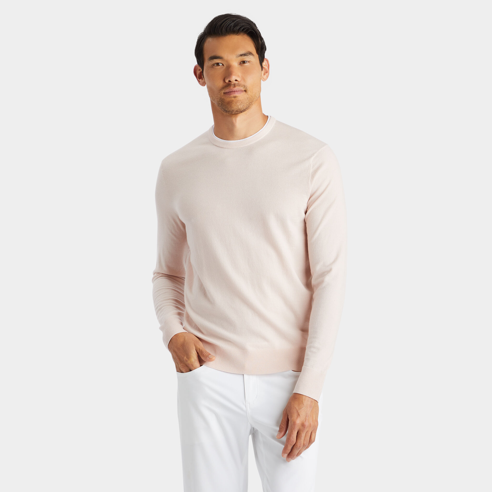 MERINO WOOL BLEND CREWNECK SWEATER G FORE