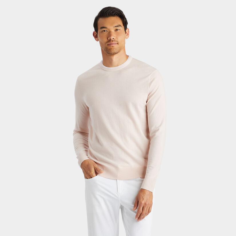 MERINO WOOL BLEND CREWNECK SWEATER image number 3