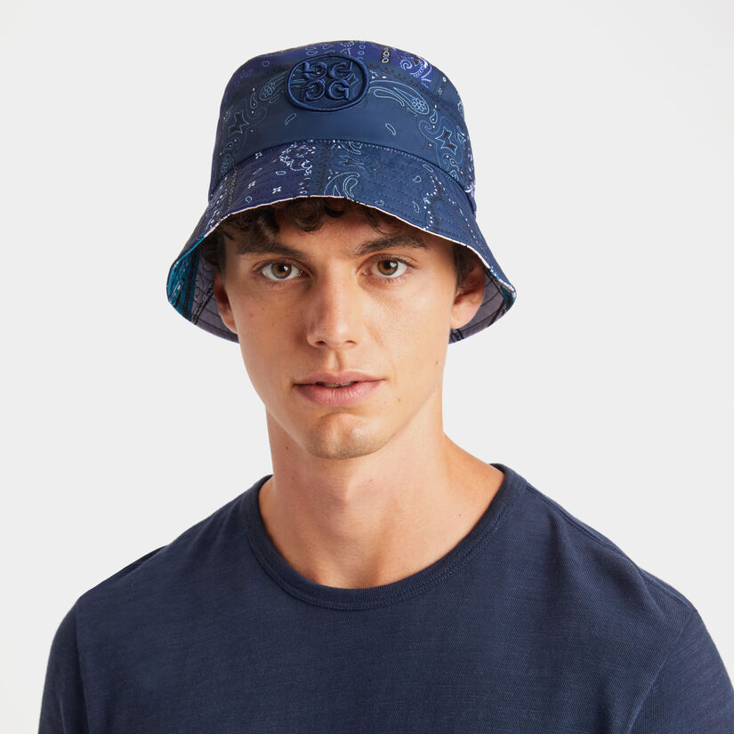REVERSIBLE BANDANA BUCKET HAT image number 9