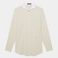 CONTRAST MODERN SPREAD COLLAR NYLON WOVEN SLIM FIT SHIRT image number 1