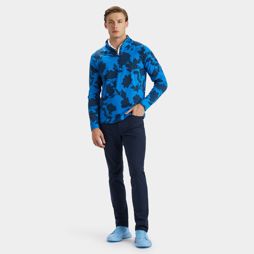 TONAL FLORAL LUXE QUARTER ZIP MID LAYER image number 4
