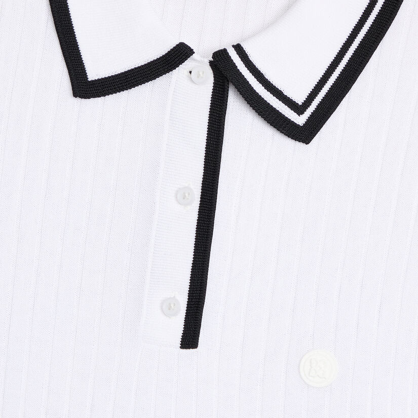 RIBBED KNIT SWEATER POLO image number 5