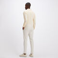 CLASSIC STRIPE MODERN SPREAD COLLAR NYLON WOVEN SLIM FIT SHIRT image number 5