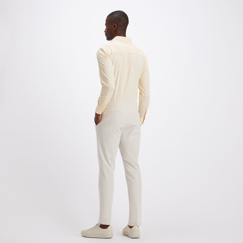CLASSIC STRIPE MODERN SPREAD COLLAR NYLON WOVEN SLIM FIT SHIRT image number 5