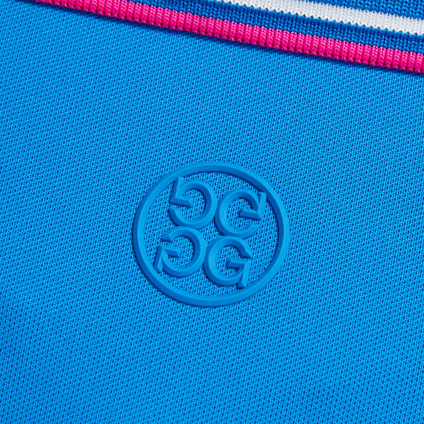 CONTRAST DUAL LINES BANDED SLEEVE TECH PIQUÉ POLO image number 6