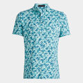 MAPPED ICON CAMO TECH JERSEY MODERN SPREAD COLLAR POLO image number 1