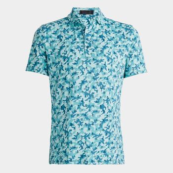 MAPPED ICON CAMO TECH JERSEY POLO