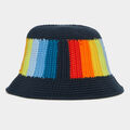 CIRCLE G'S COLOUR BLEND CROCHET BUCKET HAT image number 3