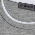 CONTRAST MERINO WOOL BLEND CREWNECK SWEATER image number 6
