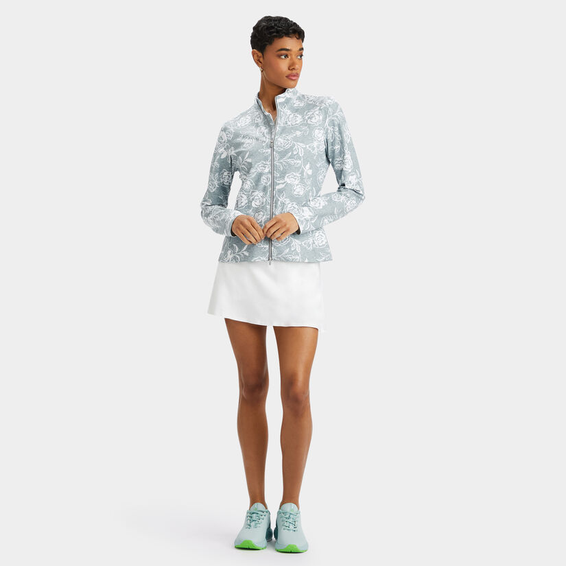 PEONY SKETCH TECH INTERLOCK FULL ZIP LAYER image number 4