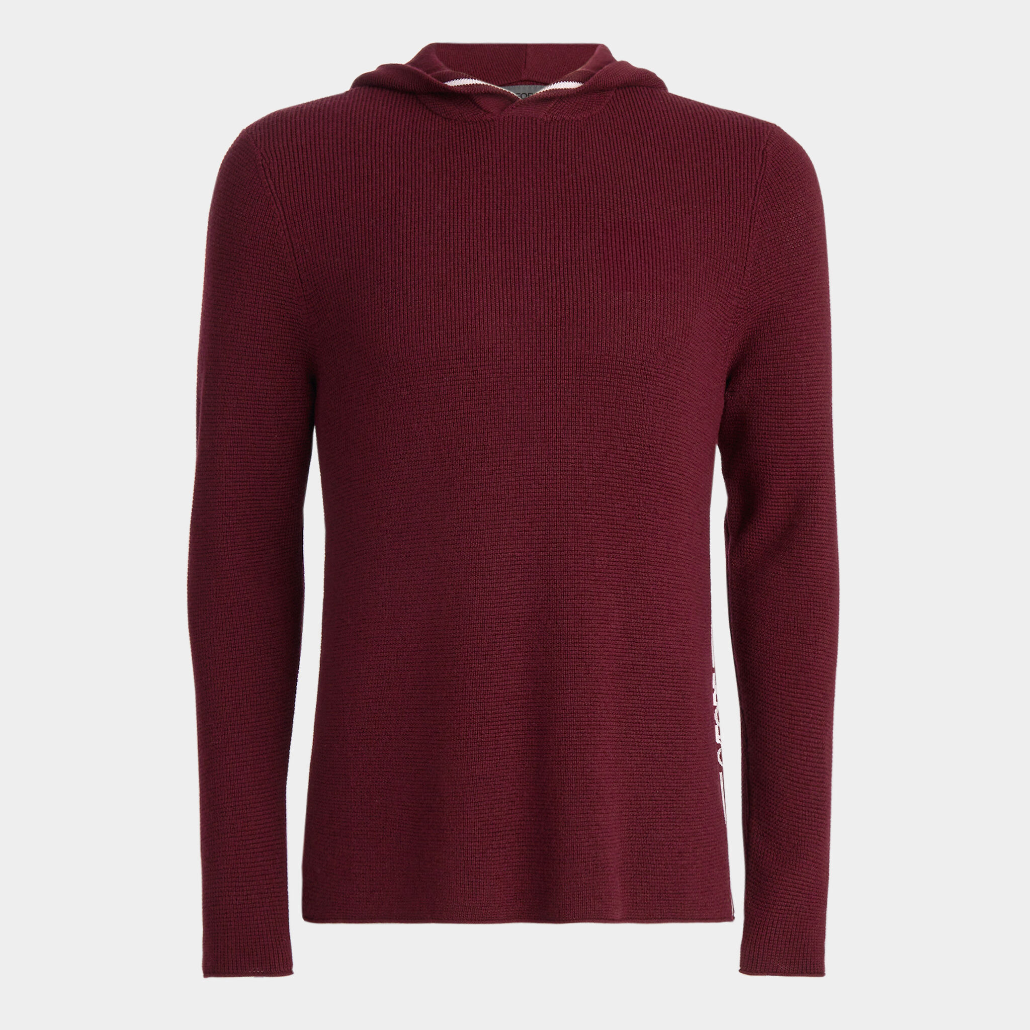 Wool hooded sales sweater mens