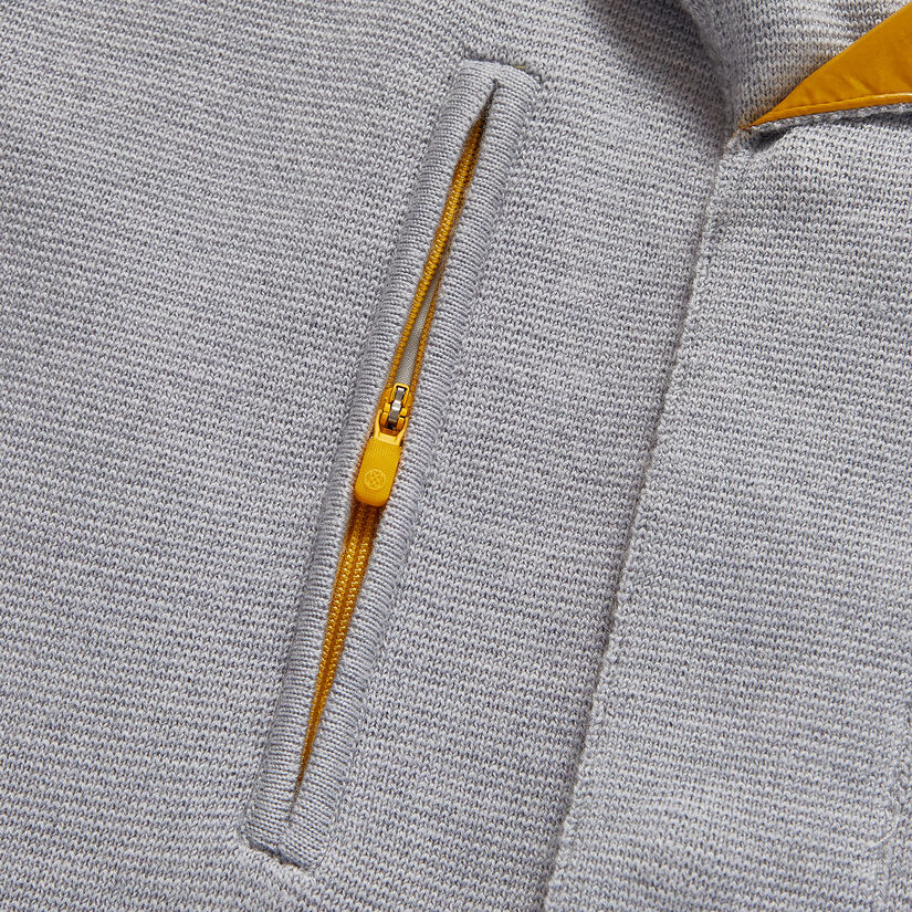 HOODED MERINO WOOL FULL ZIP VEST image number 7