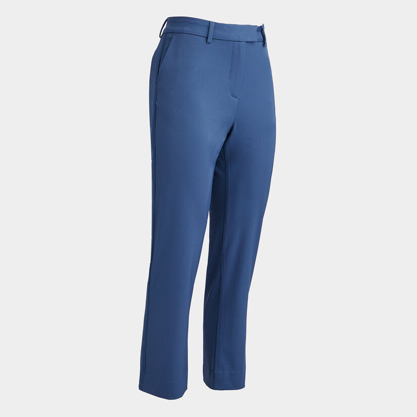 STRETCH TECH TWILL MID RISE STRAIGHT LEG TROUSER image number 1