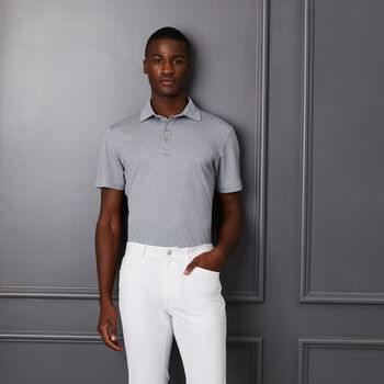DOT JACQUARD SLIM FIT POLO