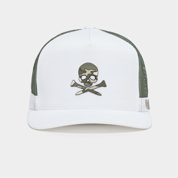 CAMO SKULL & TEES INTERLOCK KNIT TALL TRUCKER HAT