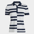 OFFSET STRIPE TECH PIQUÉ POLO image number 1