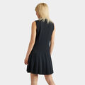 PIQUÉ SLEEVELESS PLEATED POLO DRESS image number 5