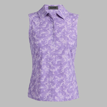 ICON CAMO SOFT TECH JERSEY SLEEVELESS POLO - Alternate Image 1