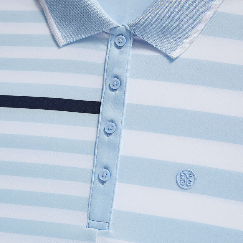 BOLD STRIPE TECH JERSEY SLEEVELESS POLO image number 6