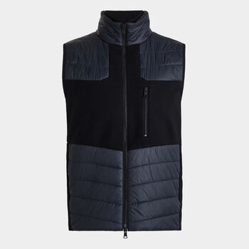 PIXELATED SKULL & TEES MERINO WOOL FULL ZIP VEST