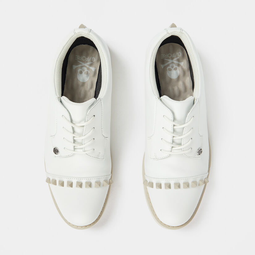 WOMEN'S GALLIVANTER LEATHER STUD CAP TOE GOLF SHOE image number 3