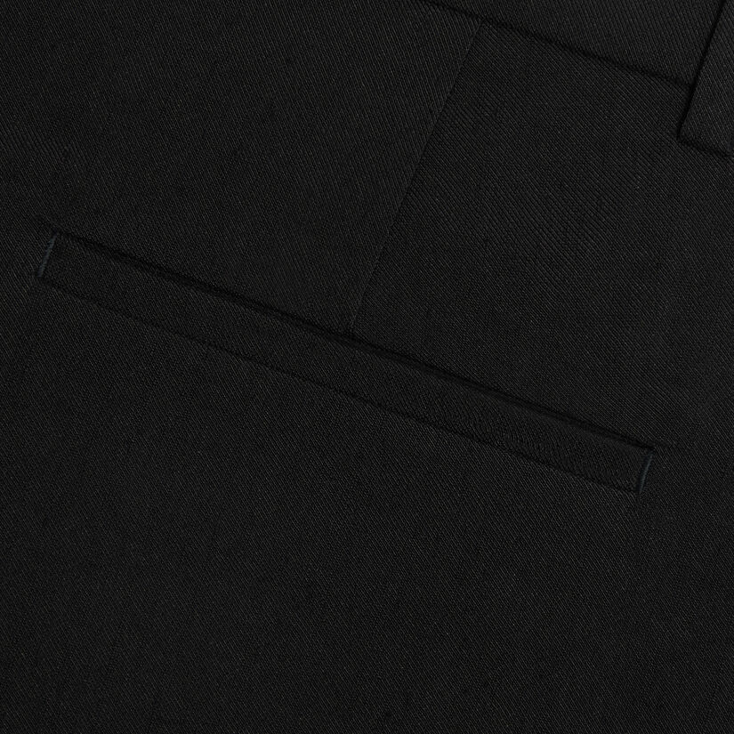 LTD RELEASE LINEN CROPPED PLEATED TROUSER image number 5