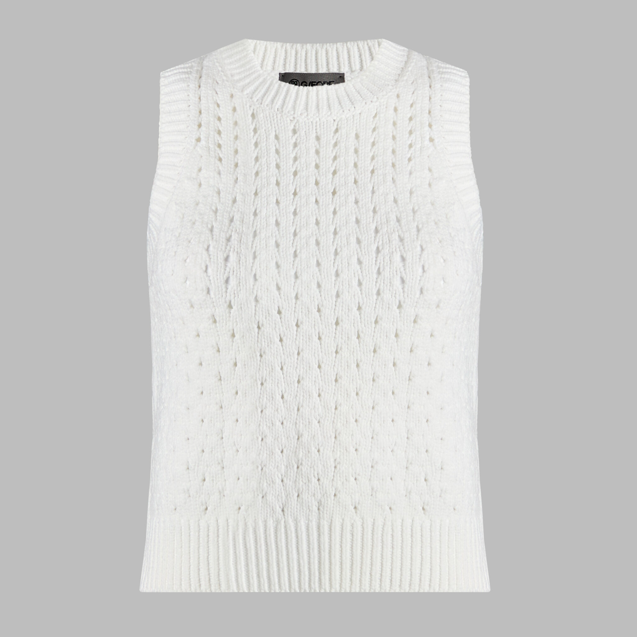 【G FORE】 MOCKNECK KNIT SLEEVELESS(WOMEN) /追跡付 V FOR CITY Sweater Vest Women V Neck Sleeveless Quarter Zip