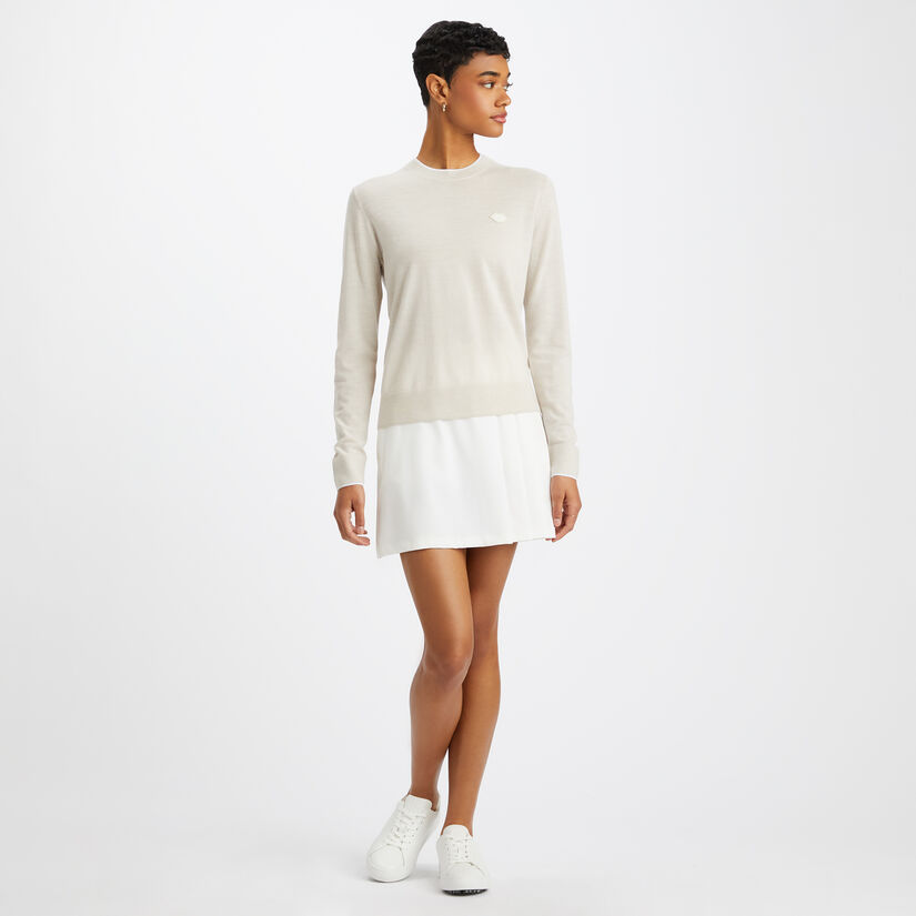 MOTHER GOLFER MERINO WOOL CREWNECK SWEATER image number 4