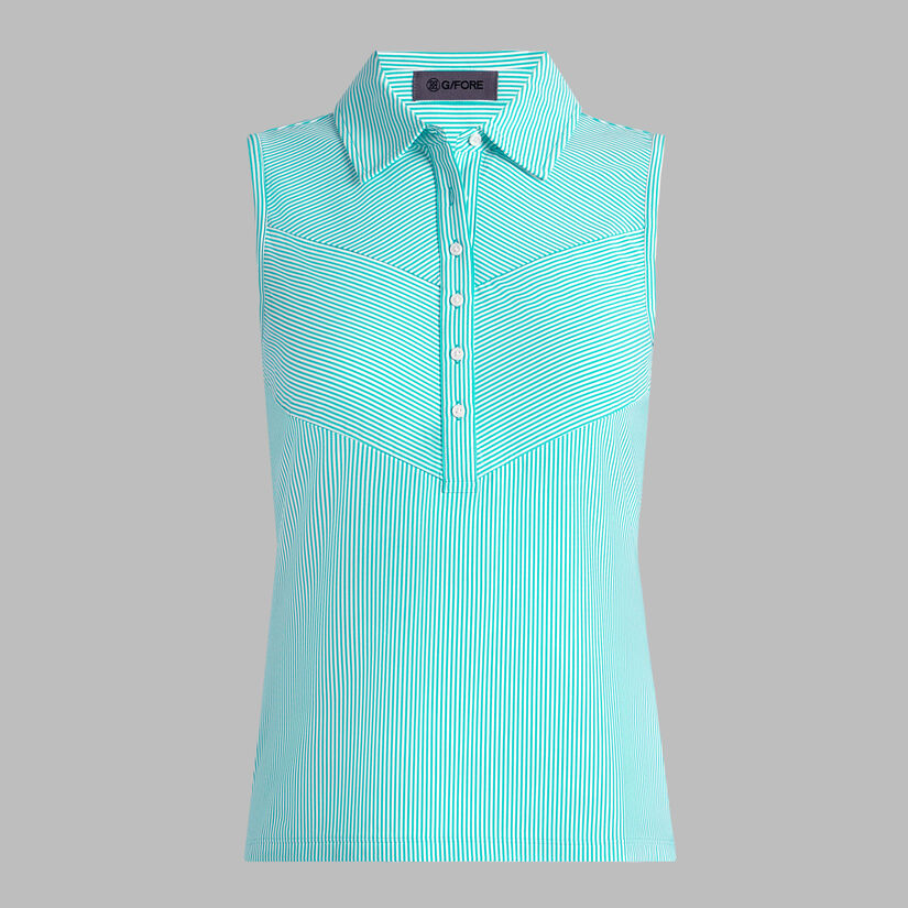 Engineered Novelty Stripe Printed Polo