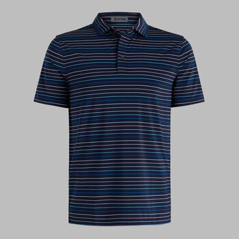 MULTI STRIPE TECH JERSEY POLO