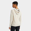 WAFFLE STITCH MERINO WOOL HOODED QUARTER ZIP SWEATER image number 5