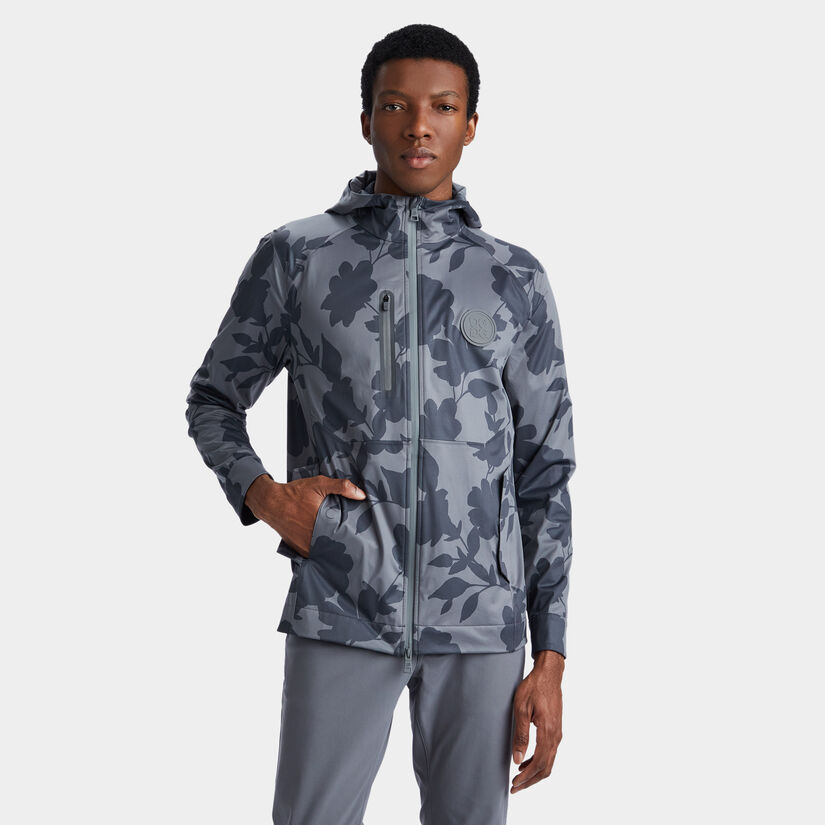 TONAL FLORAL WEATHER RESISTANT REPELLER JACKET image number 3