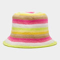 LIMITED EDITION STRIPED CROCHET MOTHER GOLFER BUCKET HAT image number 2