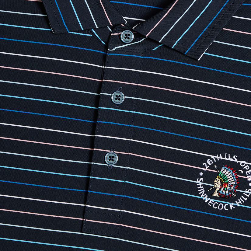 2026 U.S. OPEN MULTI STRIPE TECH JERSEY POLO image number 4