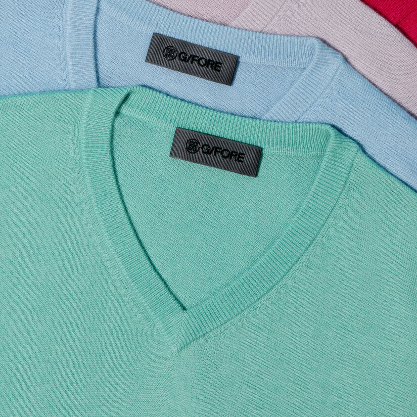 G SCRIBE VERSE V NECK CASHMERE SWEATER image number 8