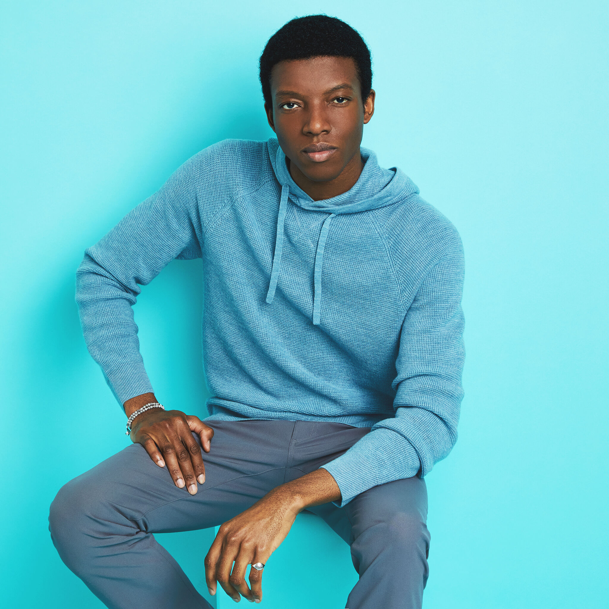 Merino wool shop hooded sweater