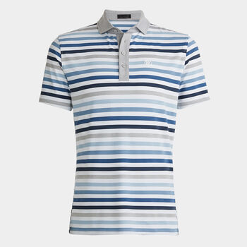 FAVOURITE STRIPE TECH JERSEY POLO