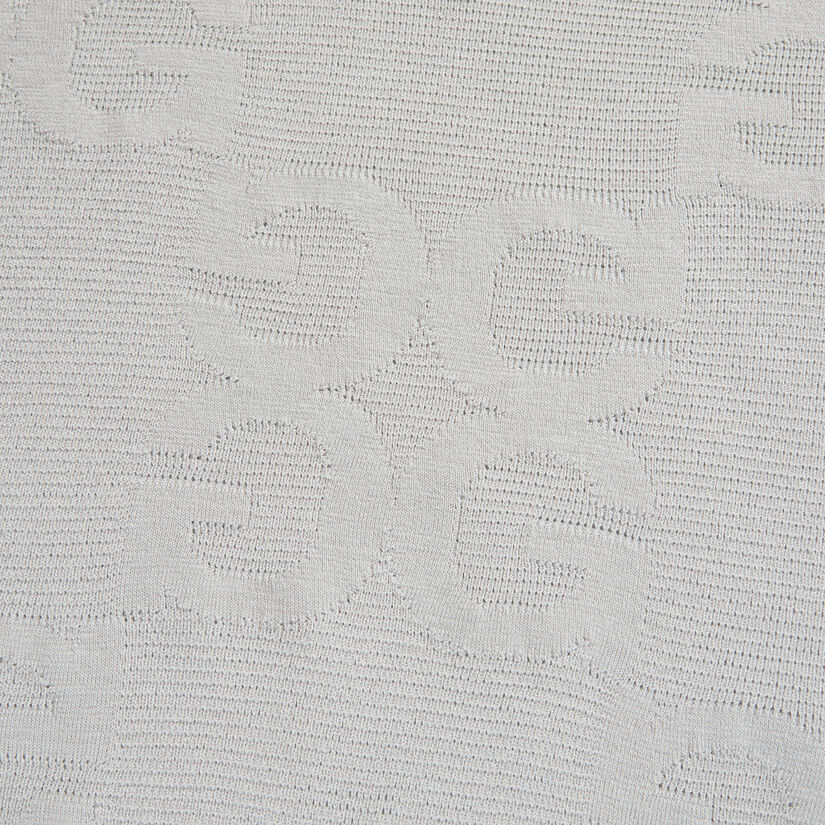 LIMITED EDITION POINTELLE JACQUARD CIRCLE G'S MERINO WOOL SHORT SLEEVE SWEATER image number 6