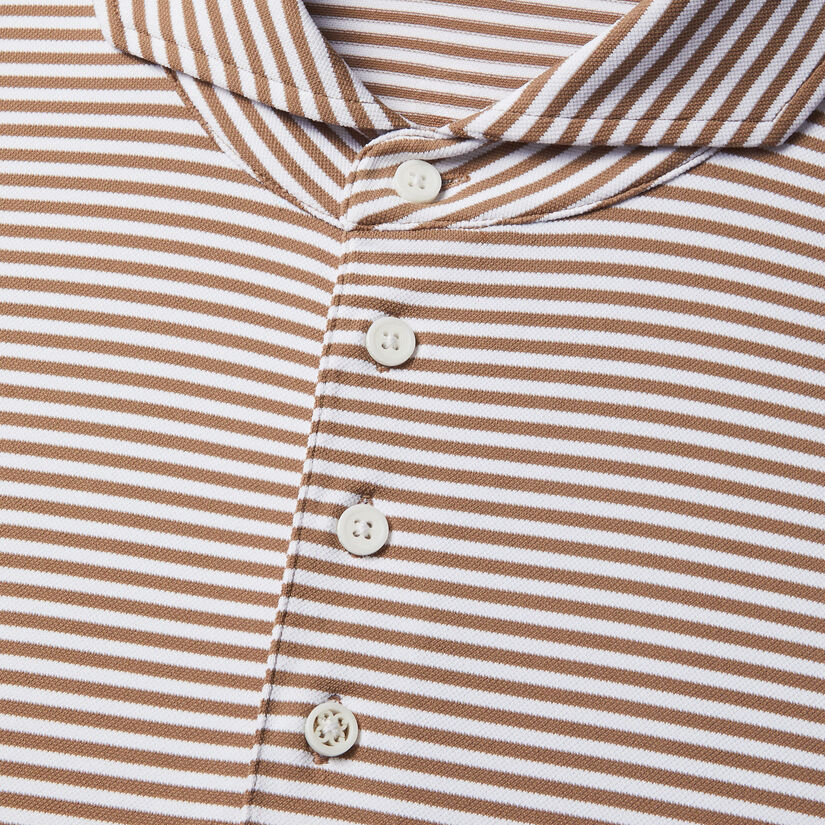 FEEDER STRIPE TECH PIQUÉ MODERN SPREAD COLLAR POLO image number 7