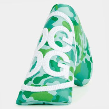CIRCLE G'S CAMO VELOUR LINED BLADE PUTTER COVER