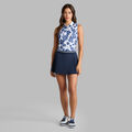 STAMPED FLORAL TECH JERSEY SLEEVELESS POLO image number 3
