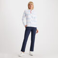 OFFSET STRIPE TECH JERSEY QUARTER ZIP PULLOVER image number 4