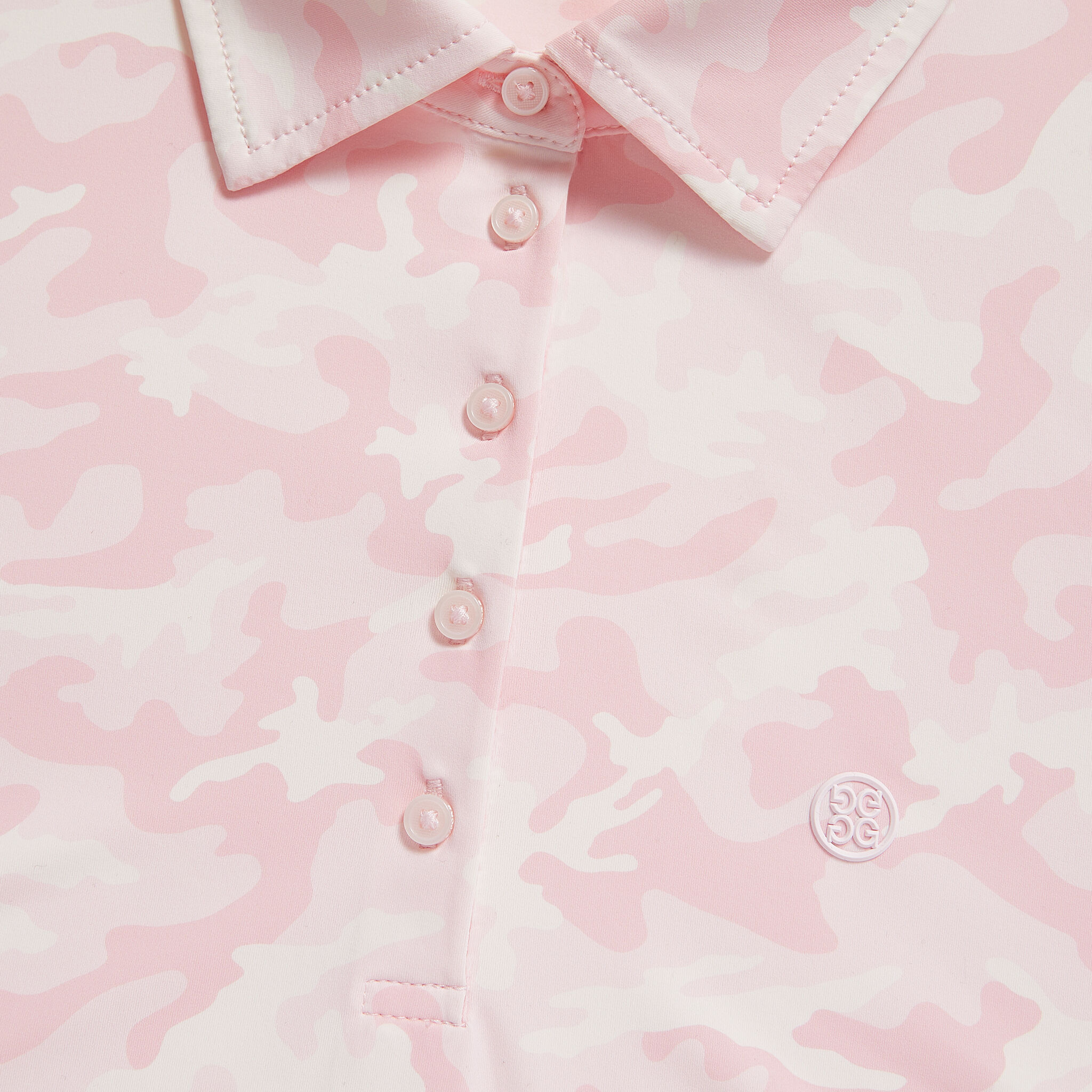 Pink outlet camo polo