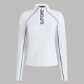 CONTRAST MESH SILKY TECH NYLON 1/4 ZIP PULLOVER image number 2