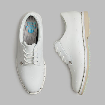 WOMEN'S GALLIVANTER STUDDED LEATHER SKULL & TEES GOLF SHOE
