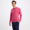 CONTRAST MERINO WOOL BLEND SLIM FIT CREWNECK SWEATER image number 3